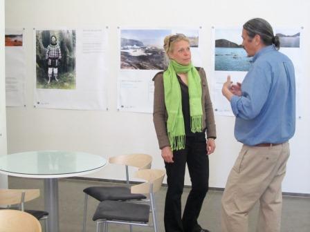 Ole Jorgen Hammeken talking with a guest